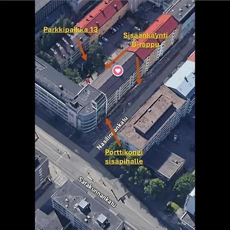 Valoisa Yksioe Tampereen Ytimessae, Ilmainen Pysaekoeinti, 4 Henkiloeae 坦佩雷